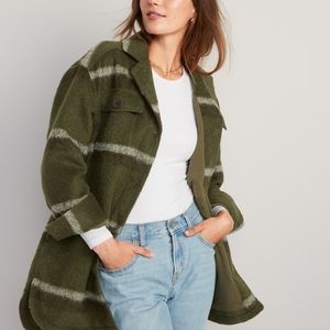 Old Navy Printed Flannel Long Utility  Shacket Size Small